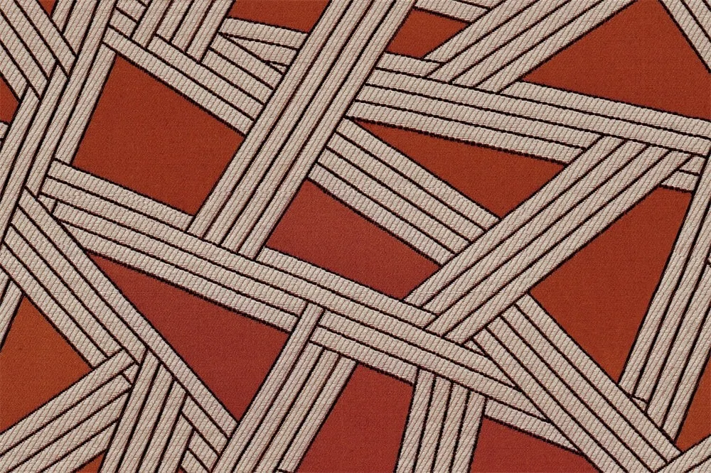 Ulira — Geometrik Şerit Desenli Perdelik Kumaş