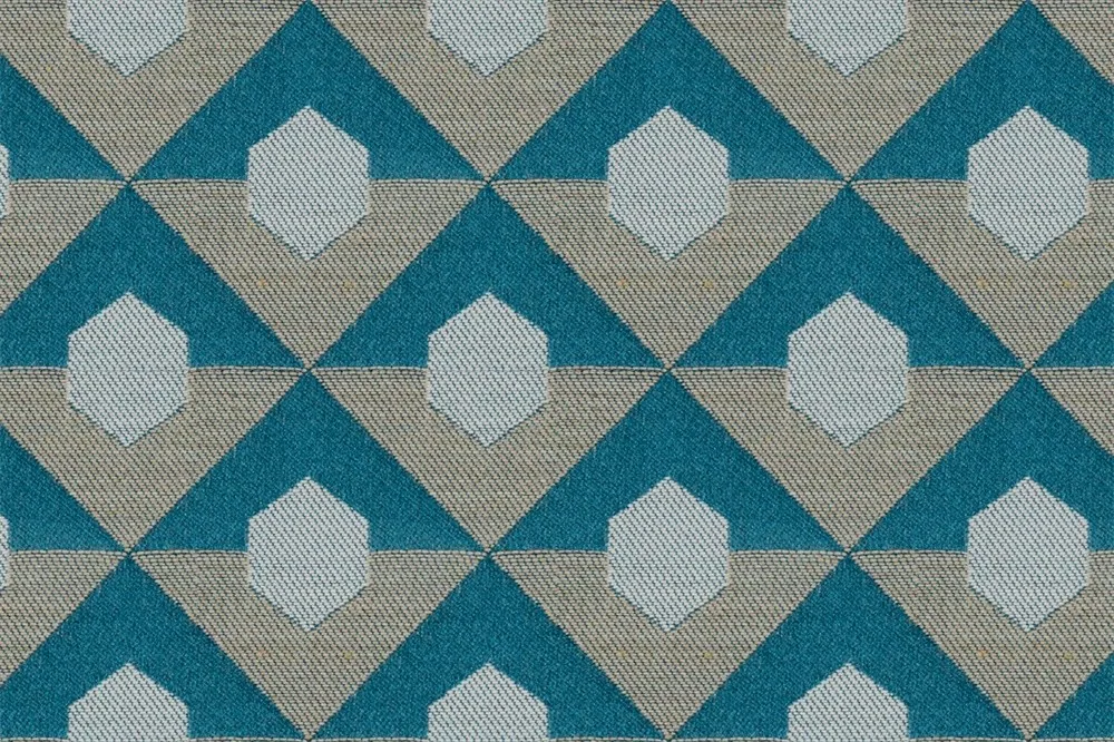 Alaro — Geometrik Altıgen Desenli Perdelik Kumaş