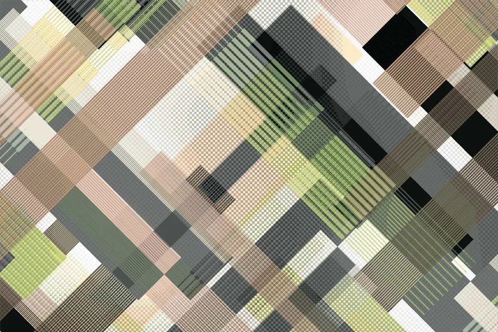 Lalina — Çapraz Geometrik Desenli Perdelik Kumaş