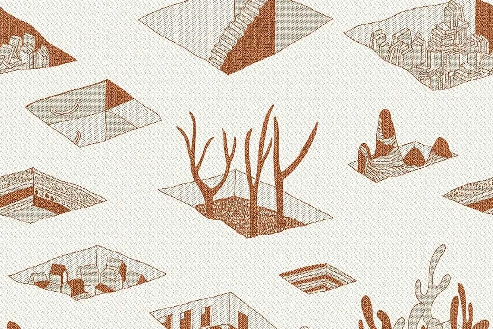 Valima — İllüstrasyon Desenli Perdelik Kumaş
