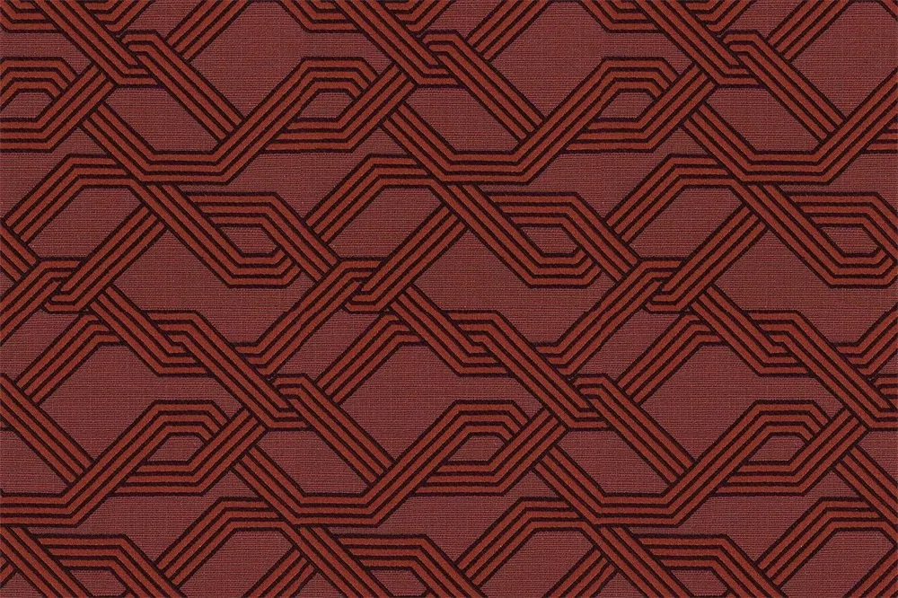 Para — Geçmeli Geometrik Desenli Perdelik Kumaş