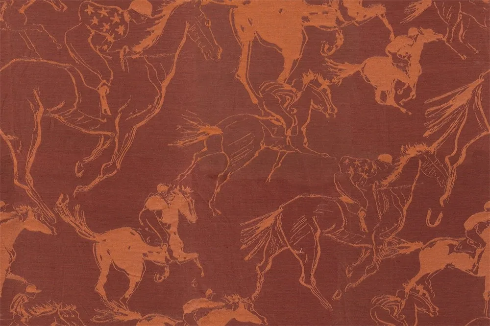Tana — At Yarışı Desenli Perdelik Kumaş