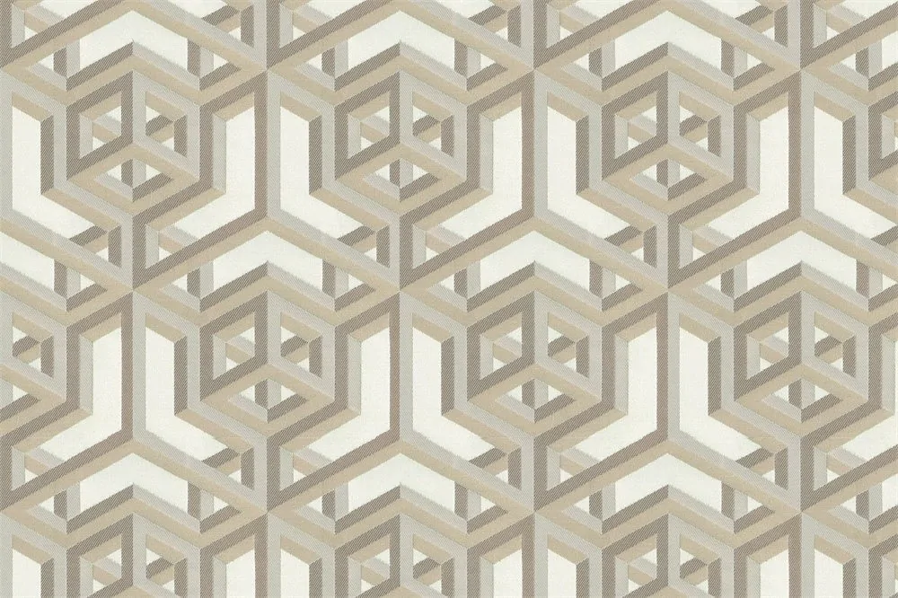 Gania — Optik Geometrik Desenli Perdelik Kumaş