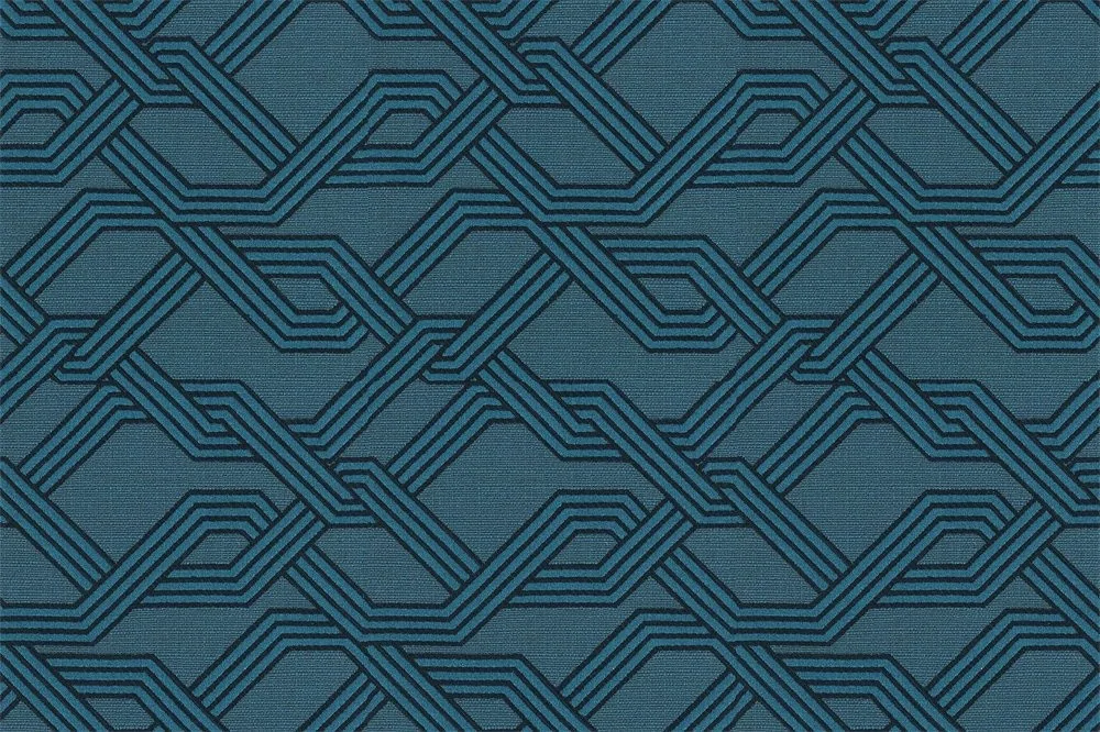 Para — Geçmeli Geometrik Desenli Perdelik Kumaş