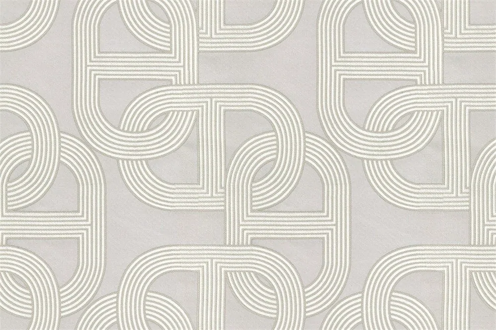 Basma — Retro Geometrik Desenli Perdelik Kumaş
