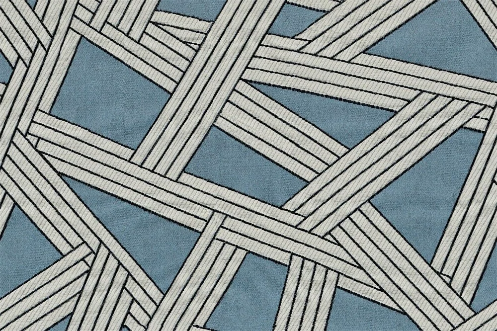 Ulira — Geometrik Şerit Desenli Perdelik Kumaş