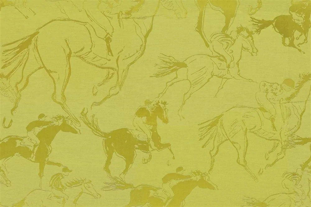 Tana — At Yarışı Desenli Perdelik Kumaş