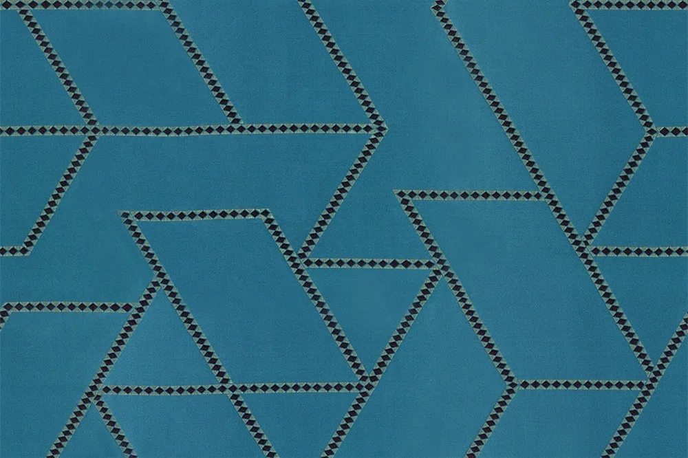 Vamia — Geometrik Hat Desenli Perdelik Kumaş