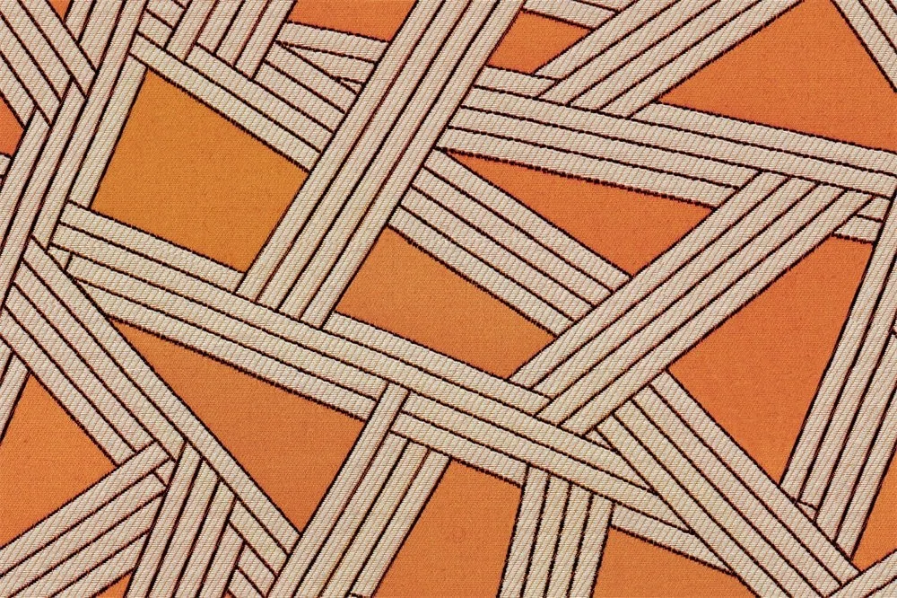 Ulira — Geometrik Şerit Desenli Perdelik Kumaş
