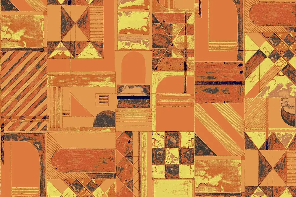Fama — Geometrik Desenli Duvar Kaplama Kumaşı