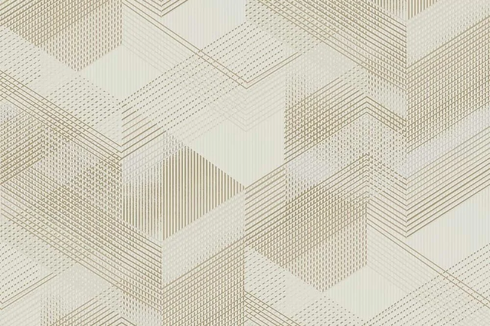 Manda — Kübik Geometrik Desenli Perdelik Kumaş