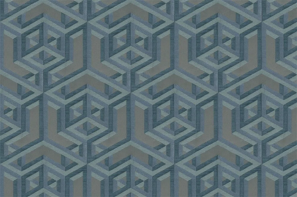 Gania — Optik Geometrik Desenli Perdelik Kumaş